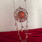 Mini Mother of Pearl Clutch Round Silver