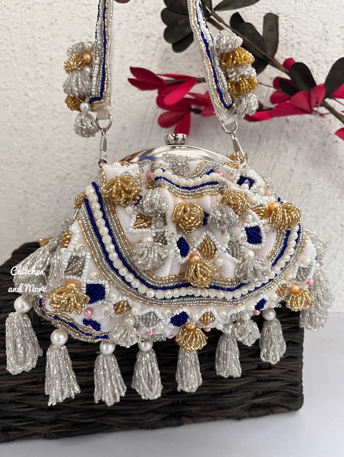 Ibadat Batua bag (White base)