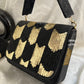 Black Gold Flap Bag