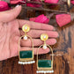 Gulnaaz Earrings Green
