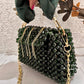 Celebrity Edit Crystal Bag Green