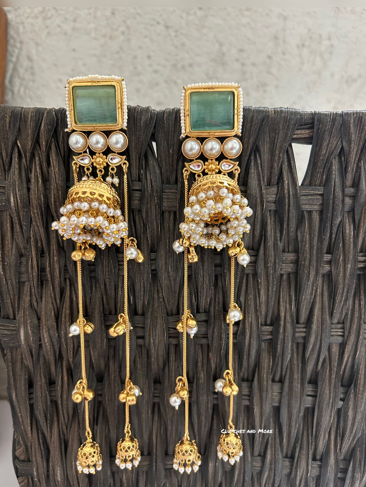 Shikara Earrings Pastel Green