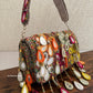 Mirror Flap Bag Multicolored  (Silver base)