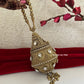 Mini Metal Potli Bag Dark Gold