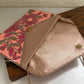Peach floral Envelope Bag