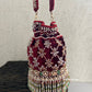Vaidehi Luxe Potli Bag Maroon