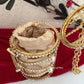 Malaika Cage Bag Gold