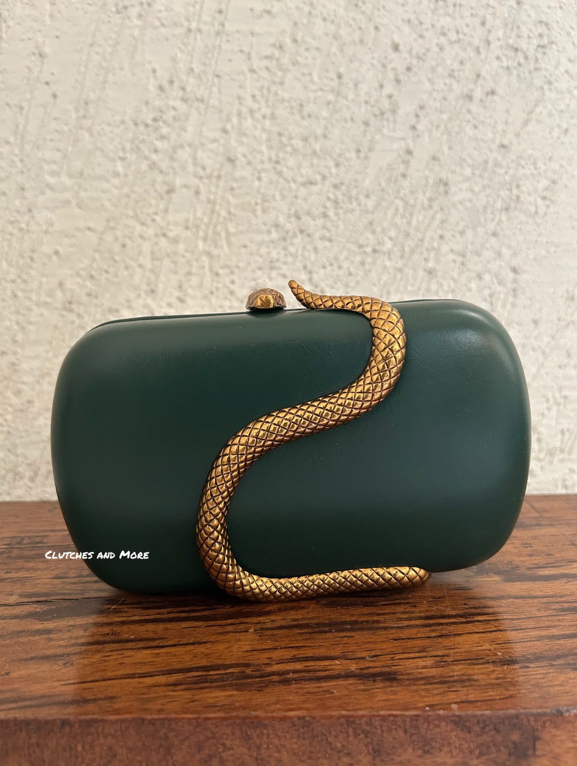 BVLGARI Serpertine Clutch Green