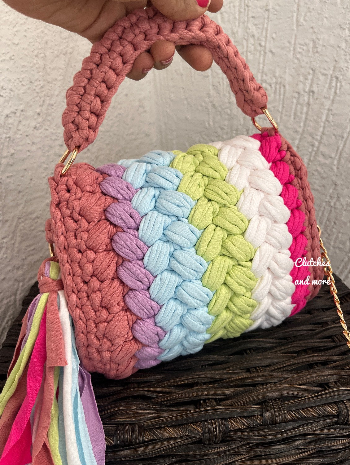 The Chick's Pick Peach Multicolored Bag