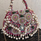 Boho Pearl Flap Bag Pink