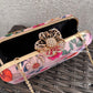 Poppy Multicoloured Pink Clutch
