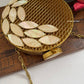 Mother of pearl Luxury Clutch Gold
