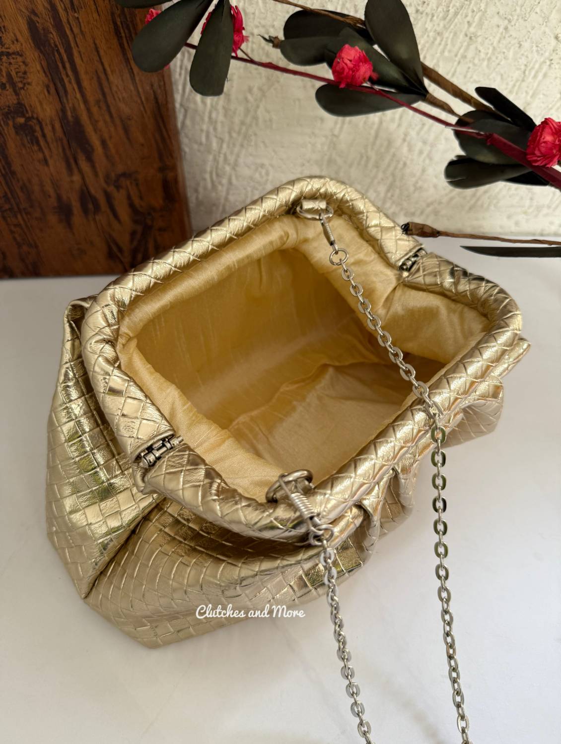 Cloud Bag Gold Metallic