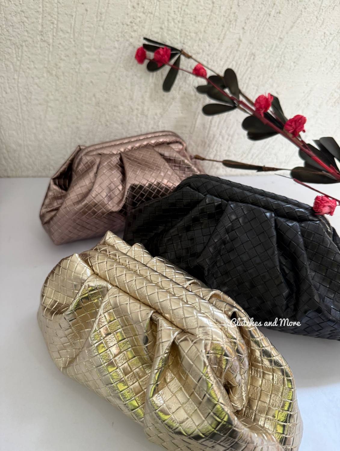 Cloud Bag Metallic Gunmetal