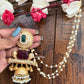 Ruhani Earrings Maroon Green