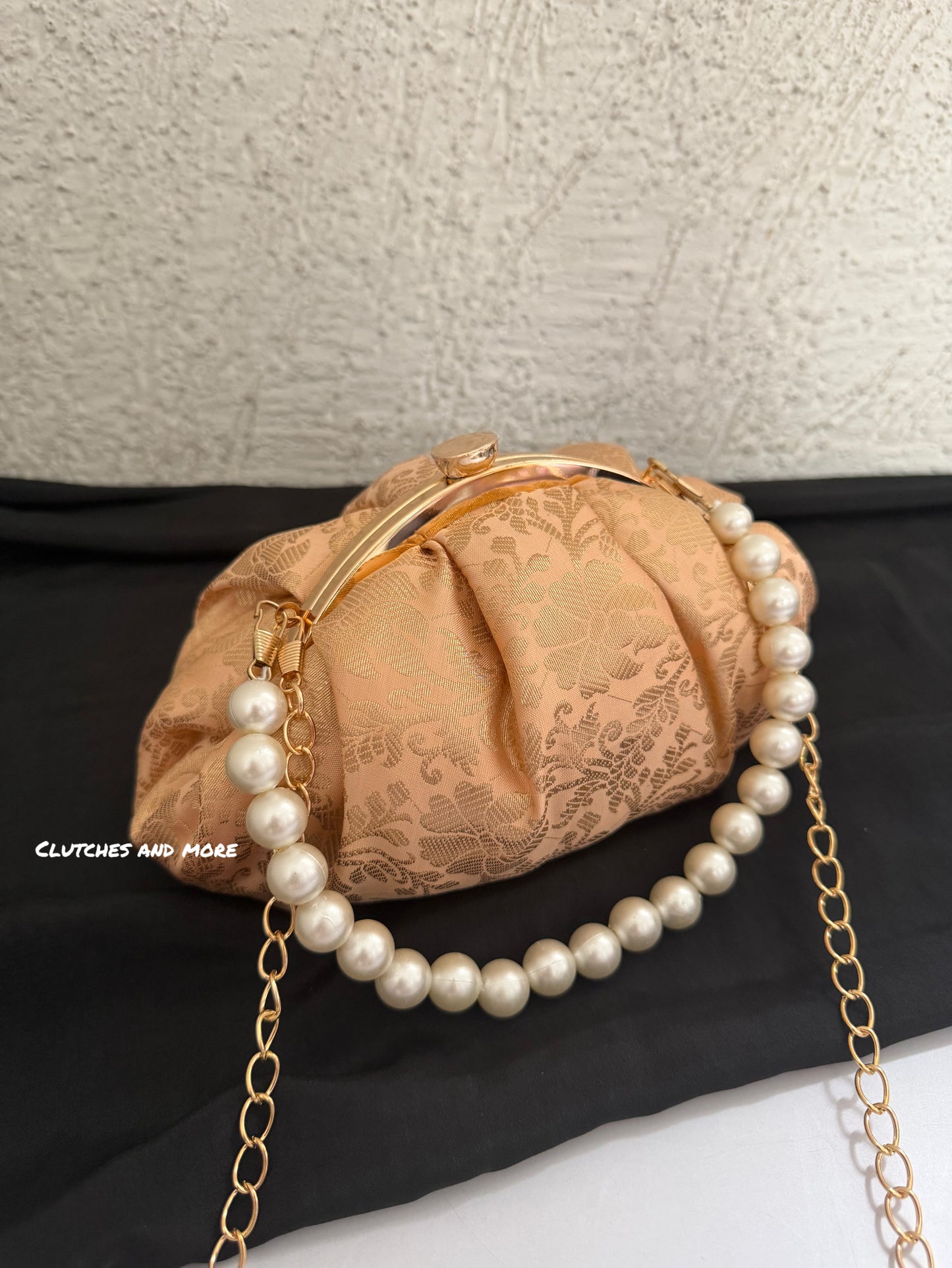Banarsi Batua Bag Peach