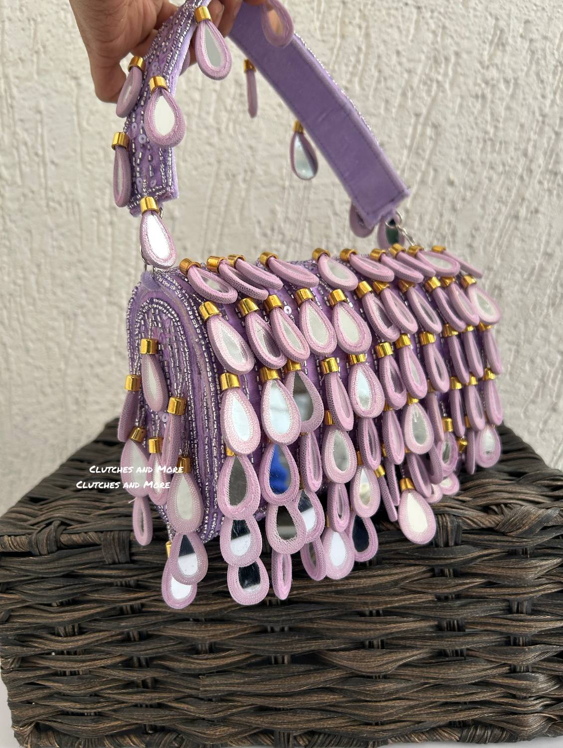 Mirror Flap Bag Lavender