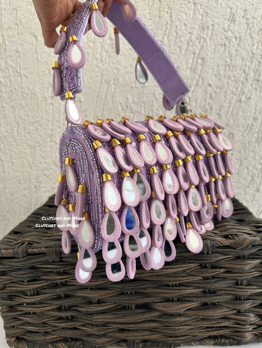 Mirror Flap Bag Lavender