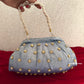 Kundan Batua Bag Blue