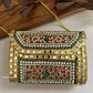 Kasika Kundan Brass Clutch Multicolored