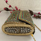 Kasika Kundan Brass Clutch Multicolored