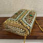 Kasika Kundan Brass Clutch Multicolored