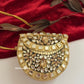 Kashish Kundan Brass Clutch Mini Gold