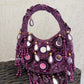 Chandni Purple Mirror Bag