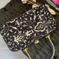 Naina Black White Clutch
