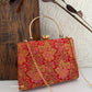 Hoor Banarsi Clutch Red Floral