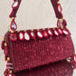 Mirror Flap Bag Maroon