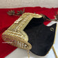 Kashish Kundan Brass Clutch Nude