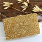 Mustard Yellow Rose Clutch