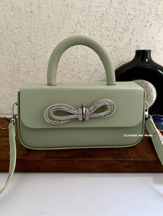 Scarlett Bow Sling bag Pastel Green