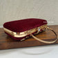 Wine Handwork Clutch Bag