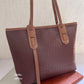 Textured Tan brown Tote Bag