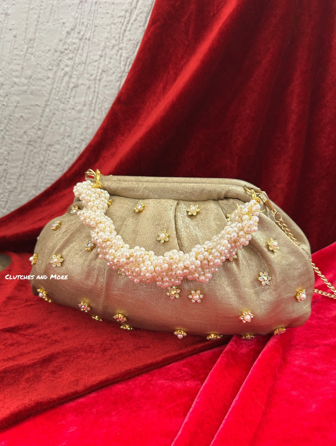 Kundan Batua Bag Gold