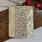 Mother of Pearl luxury clutch Silver