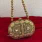 Mini Metal Capsule Bag Dark Gold