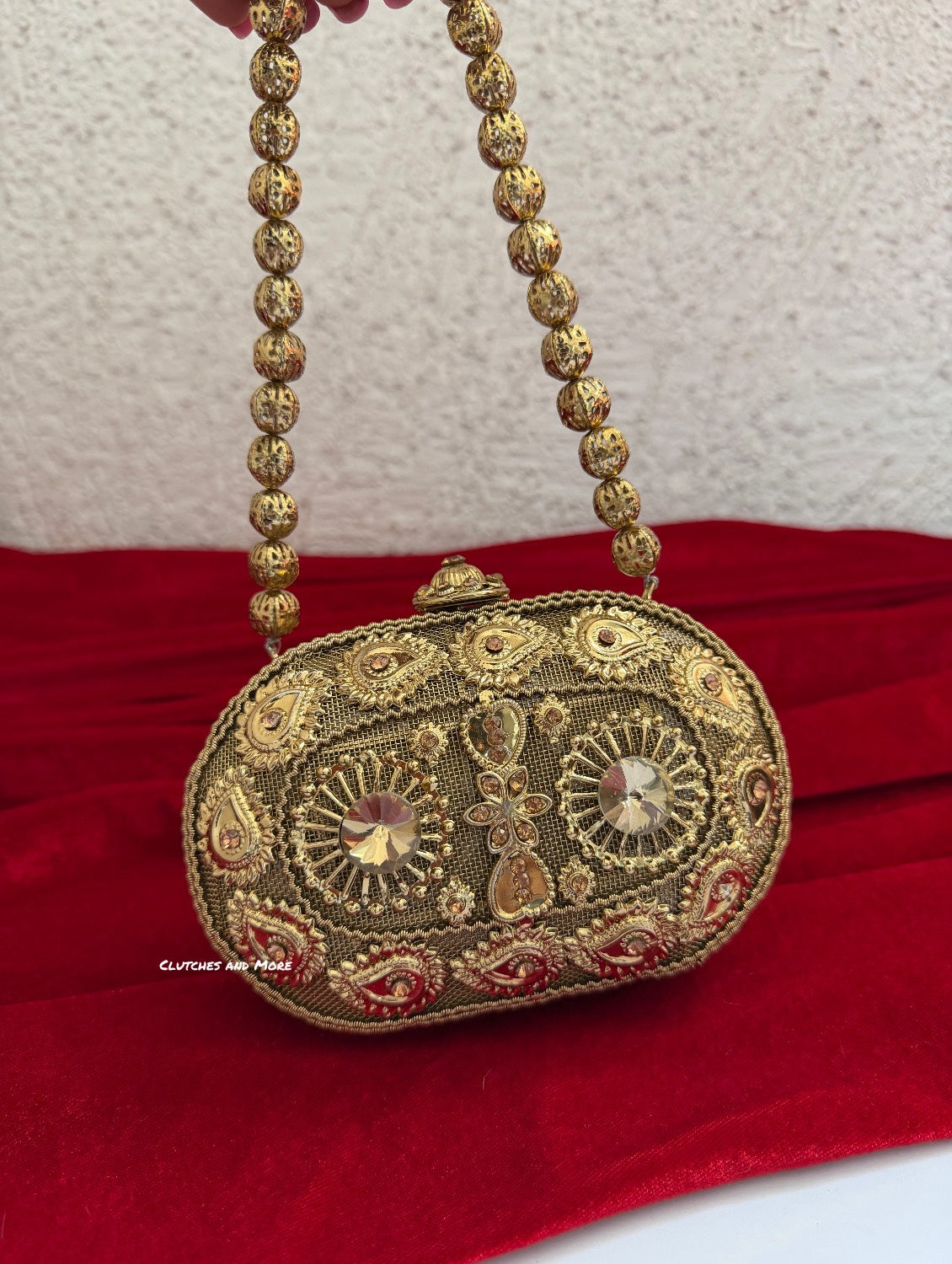 Mini Metal Capsule Bag Dark Gold