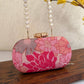 Paradise Pink Floral Clutch