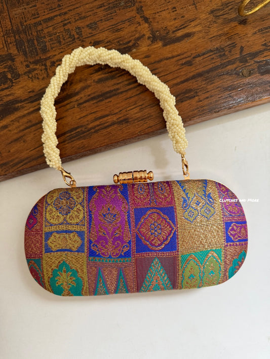 Adaa Banarsi Clutch Multicoloured
