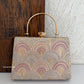 Rainbow Chikankari Bag Peach
