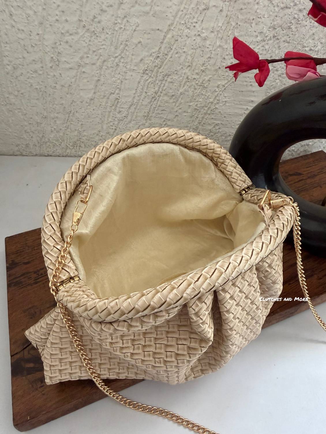 Woven Batua Bag Ivory