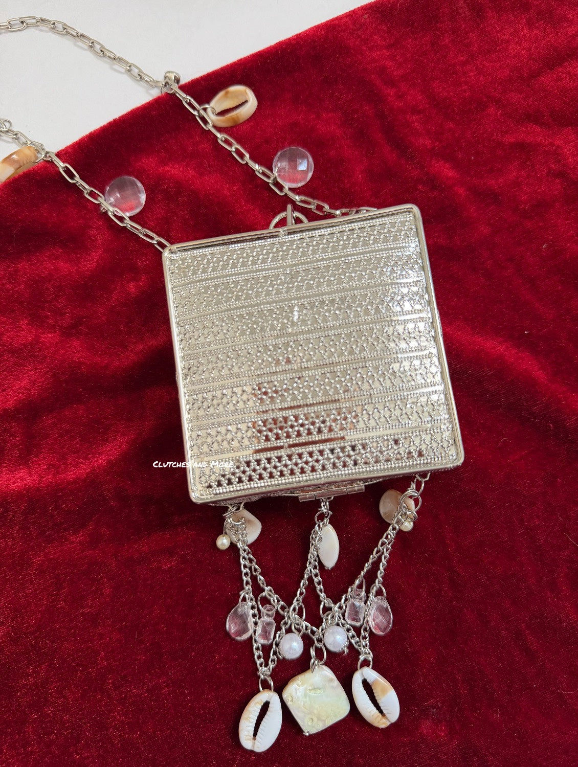 Mini Brass Mother of pearl for wedding India - Clutches and more