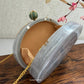 Moonstone Royal Resin Clutch Grey