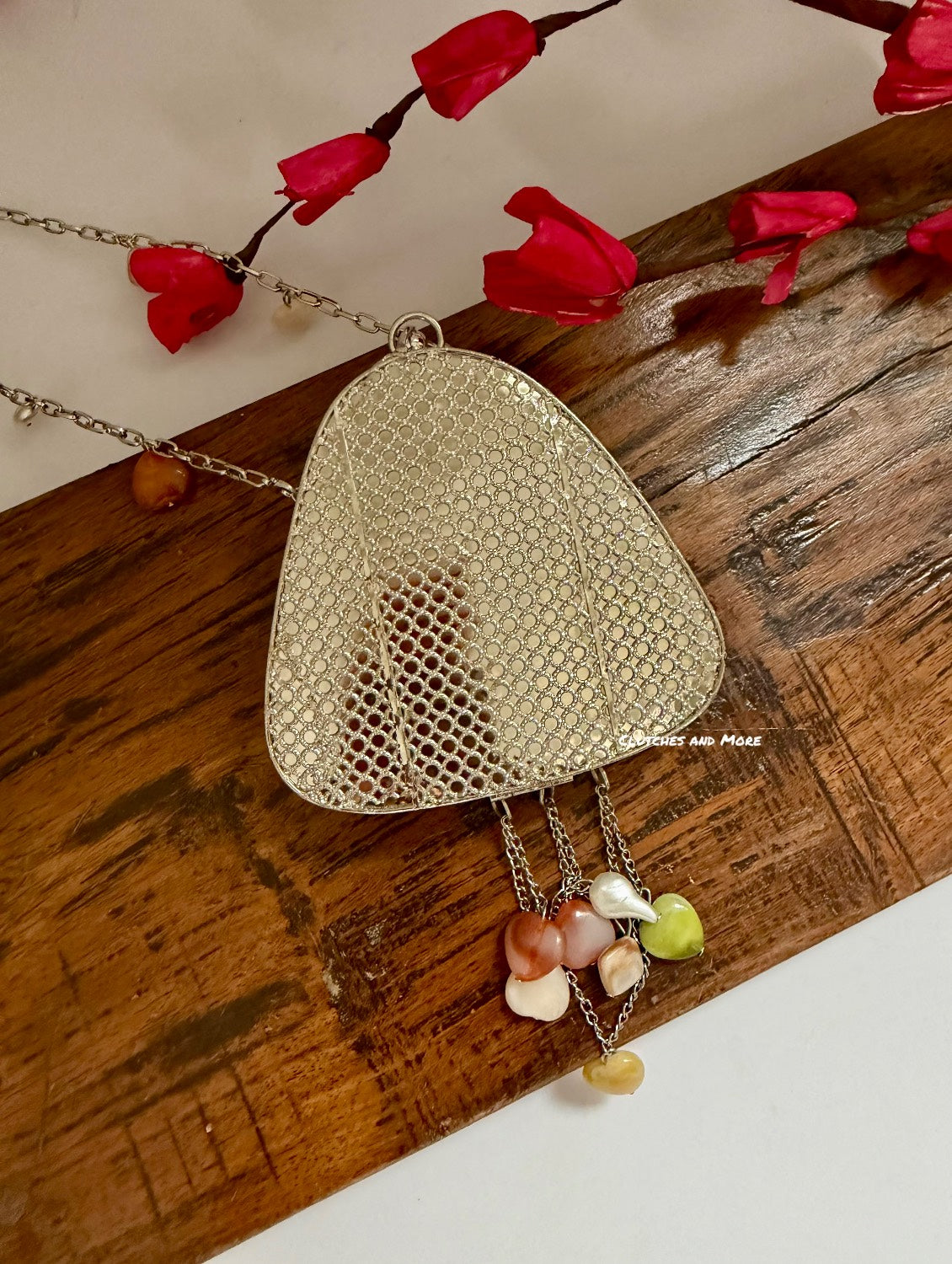 Mini Mother of Pearl Clutch Silver