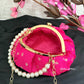 Banarsi Pink Batua Bag
