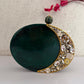 Moonstone Royal Resin Clutch Green