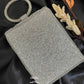 Anarkali Flap Clutch Silver